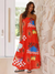Damen Maxi Kleid Tropenmotiv Fließendes Design 4