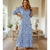 Damen Maxikleid Fließend Leicht 2