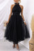 Damen Maxikleid Fließender Rock Stilvoll 12