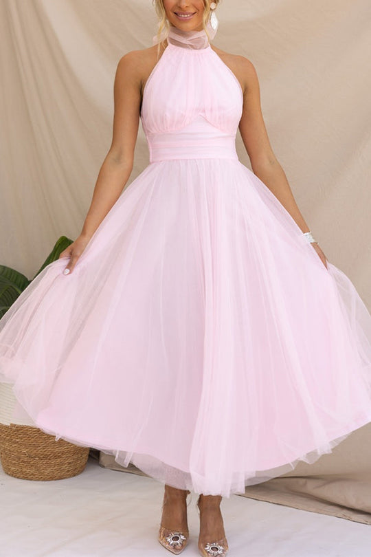 Damen Maxikleid Fließender Rock Stilvoll 2