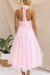 Damen Maxikleid Fließender Rock Stilvoll 3
