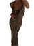 Damen Maxikleid Leopard Druck Halterneck Sommer Lange Kleider 0