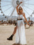 Damen Maxikleid Transparente Boho-Style 2