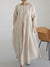 Damen Maxikleid mit Seitentaschen und lockerer Passform 2