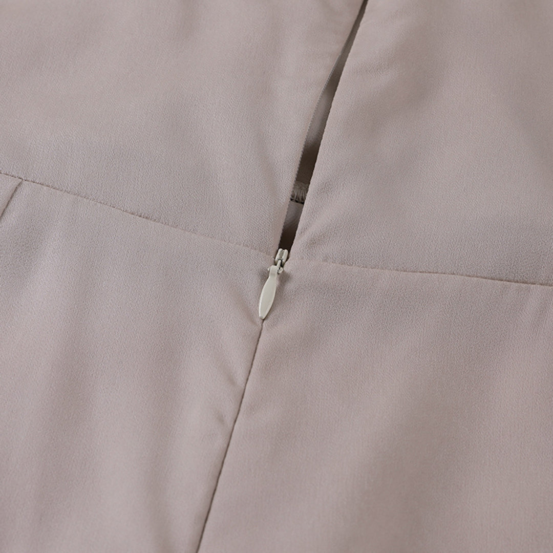 Damen Midi-Kleid Hoher Split Baumwolle für Abendkleider und Sommerkleider 8