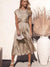 Damen Midi Abendkleid mit Gelaunten Ärmeln und Diagonalem Schnitt 5