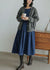 Damen Midi Kleid Langarm Corduroy 1