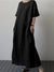 Damen Midi Kleid Mit Gürtel Und Seitenschlitz 2