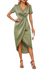 Damen Midi Kleid Mit Schickem Design Aus Hochwertigem Stoff 0