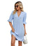 Damen Midi Kleid V-Ausschnitt Halbe Ärmel für Sommerhochzeiten und Freizeit 0