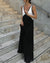 Damen Midi Kleid V-Ausschnitt Kontrastfarben 9