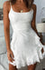 Damen Midi Kleid mit Rüsche und U-Ausschnitt aus Polyester 2