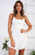 Damen Midi Kleid mit Rüsche und U-Ausschnitt aus Polyester 4