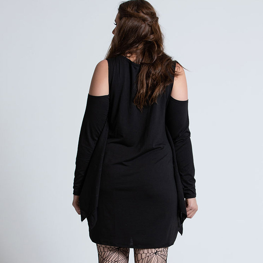 Damen Mini Kleid Gothic Spider Halloween Kostüm 4