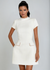 Damen Mini Kleid Mock Neck Chic 3