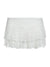 Damen Mini Rock mit doppelter Spitze und hohem Bund 1
