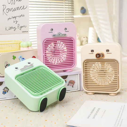 Damen Mini Tischventilator USB-Anschluss Flexibles Design mit Tiermotiv 2