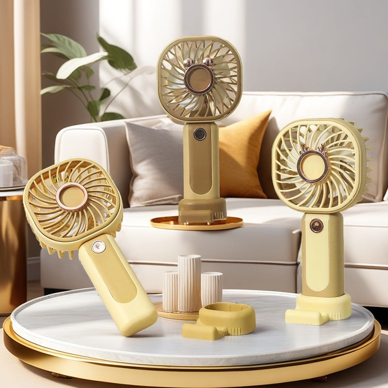 Damen Mini Ventilator USB Tragbar Mit Flexiblem Neigungswinkel 1