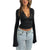 Damen Oberteil Elegant Spitzendesign Baumwolle Chic 0