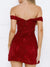 Damen Off-Shoulder Kleid mit Herz-Ausschnitt 1