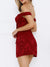 Damen Off-Shoulder Kleid mit Herz-Ausschnitt 3