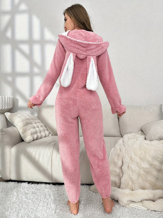 Damen Onesie mit Kapuze für Herbst und Winter 2