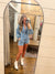 Damen Overall mit Ballonärmeln und langen Ärmeln aus Denim 1
