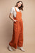 Damen Overall mit Paspelierung und Taschen in Rostfarbe 2