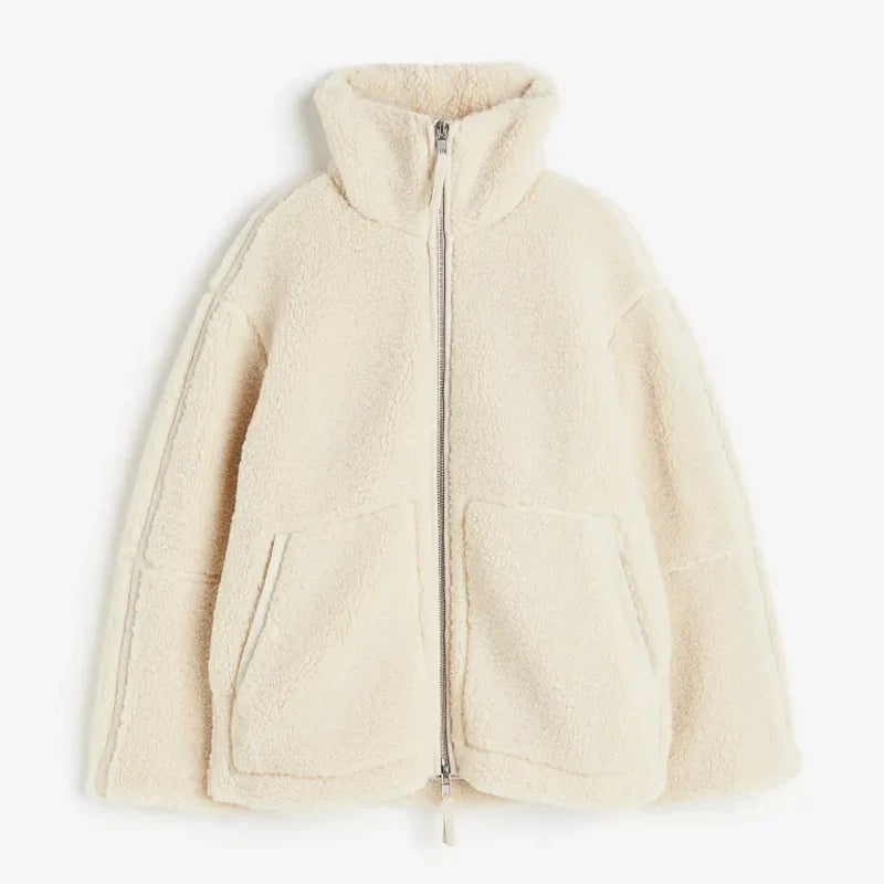 Damen Oversize Jacke Warm 1