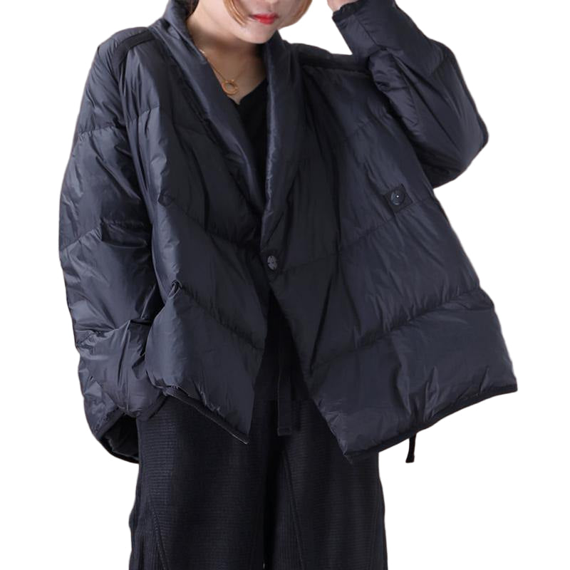 Damen Oversized Daunenjacke mit Stehkragen 2