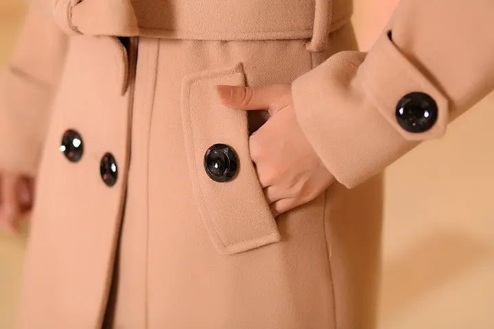 Damen Pelzmantel Luxus Stil 8