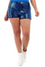 Damen Plus Size Mini Shorts mit Glitzer und Hoher Taille 0