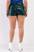 Damen Plus Size Mini Shorts mit Glitzer und Hoher Taille 5