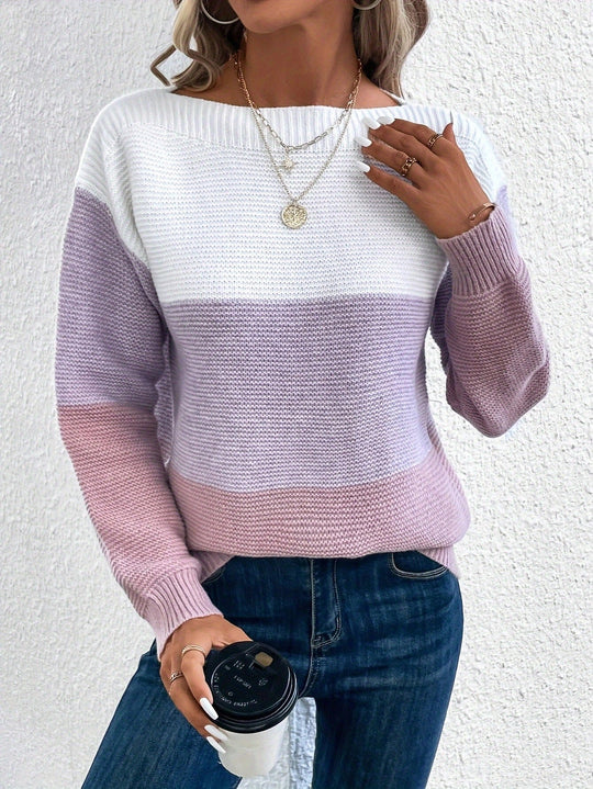 Damen Pullover Eleganter Stil Baumwollmischung Warm 1