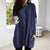 Damen Pullover Langarm Casual Baumwolle mit Taschen 1