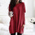 Damen Pullover Langarm Casual Baumwolle mit Taschen 2