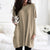 Damen Pullover Langarm Casual Baumwolle mit Taschen 4