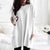 Damen Pullover Langarm Casual Baumwolle mit Taschen 5