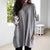 Damen Pullover Langarm Casual Baumwolle mit Taschen 7