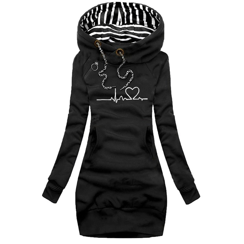 Damen Pullover Lillian Herzschlag Winter Stil 0