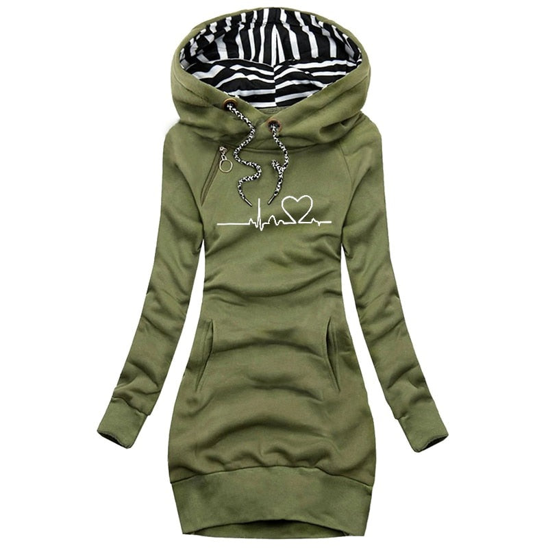 Damen Pullover Lillian Herzschlag Winter Stil 1
