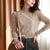 Damen Pullover Turtleneck Strick Langarm Warm 10