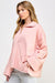Damen Pullover V-Ausschnitt Dolman Ärmel 1
