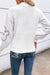Damen Pullover mit Blumenmuster und halbem Reißverschluss 2