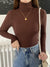 Damen Pullover mit Rollkragen Strick Cashmere für Herbst und Winter 12