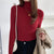Damen Pullover mit Rollkragen Strick Cashmere für Herbst und Winter 18