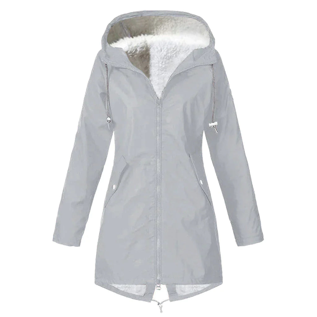 Damen Regenjacke ELSA mit verstellbarer Kapuze 2