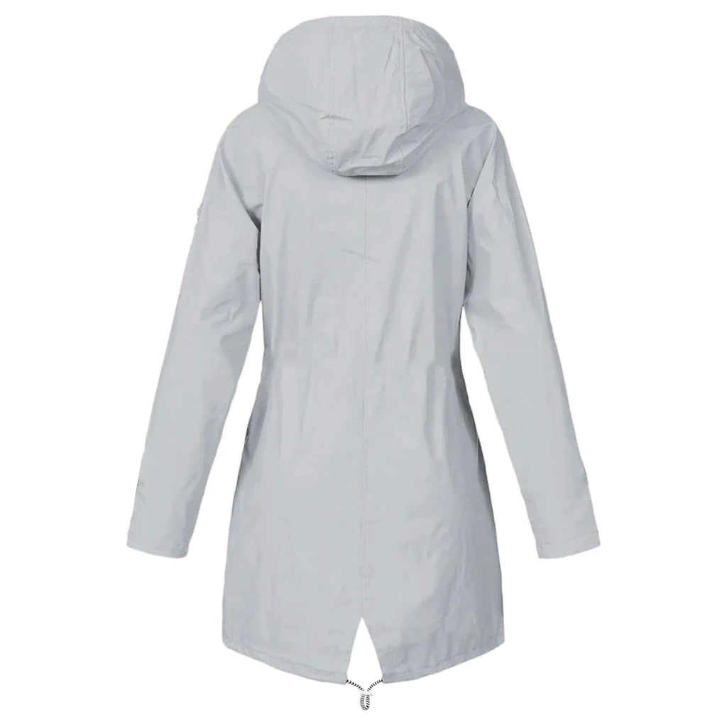 Damen Regenjacke ELSA mit verstellbarer Kapuze 3