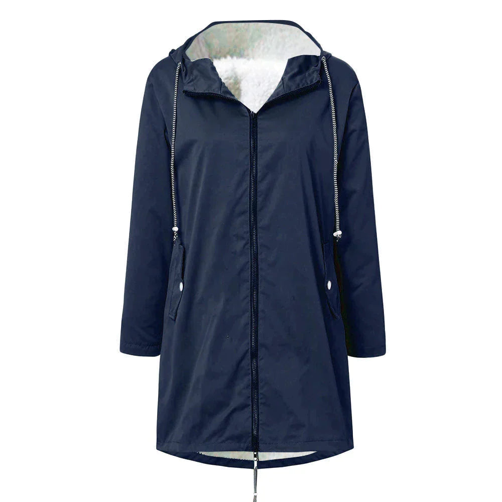 Damen Regenjacke ELSA mit verstellbarer Kapuze 4