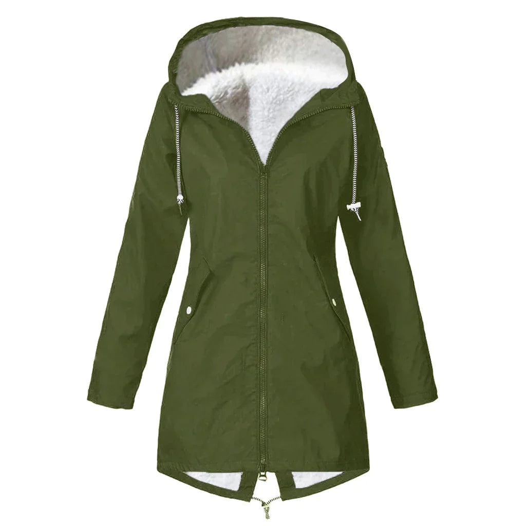 Damen Regenjacke ELSA mit verstellbarer Kapuze 6
